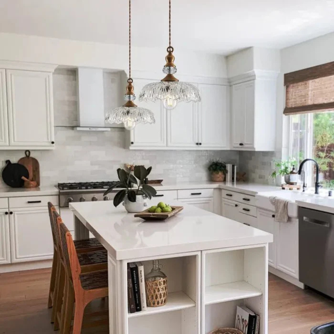 Astra Glass Retro Pendant Ceiling Light for Dining Rooms