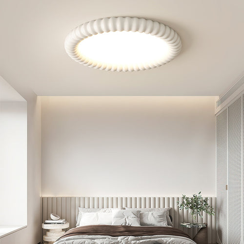 AeroFlow Modern Ceiling Light With Wavy Pattern Design