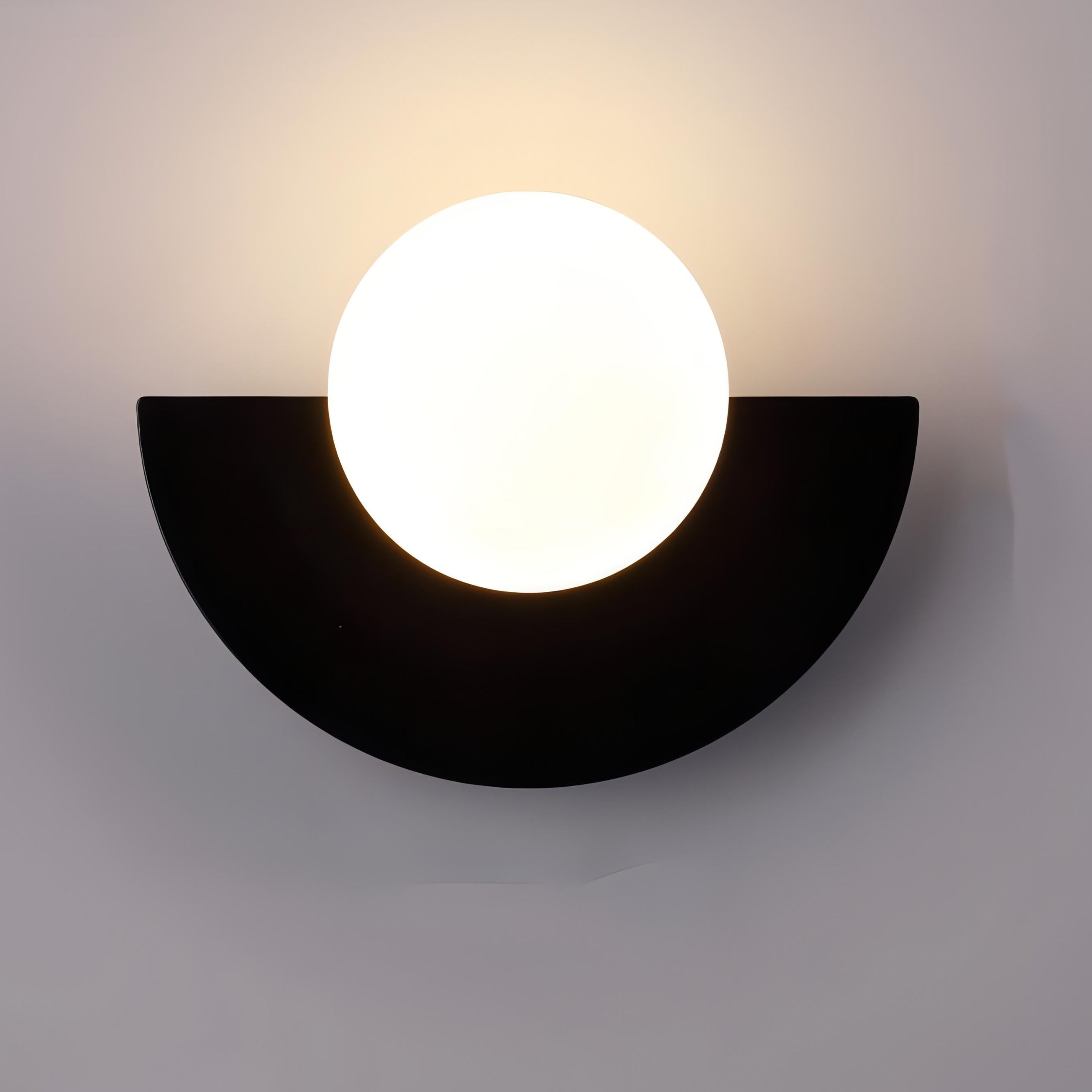 ArcHalo Semicircular Wall Lamp With Integrated LED For Indoor Use