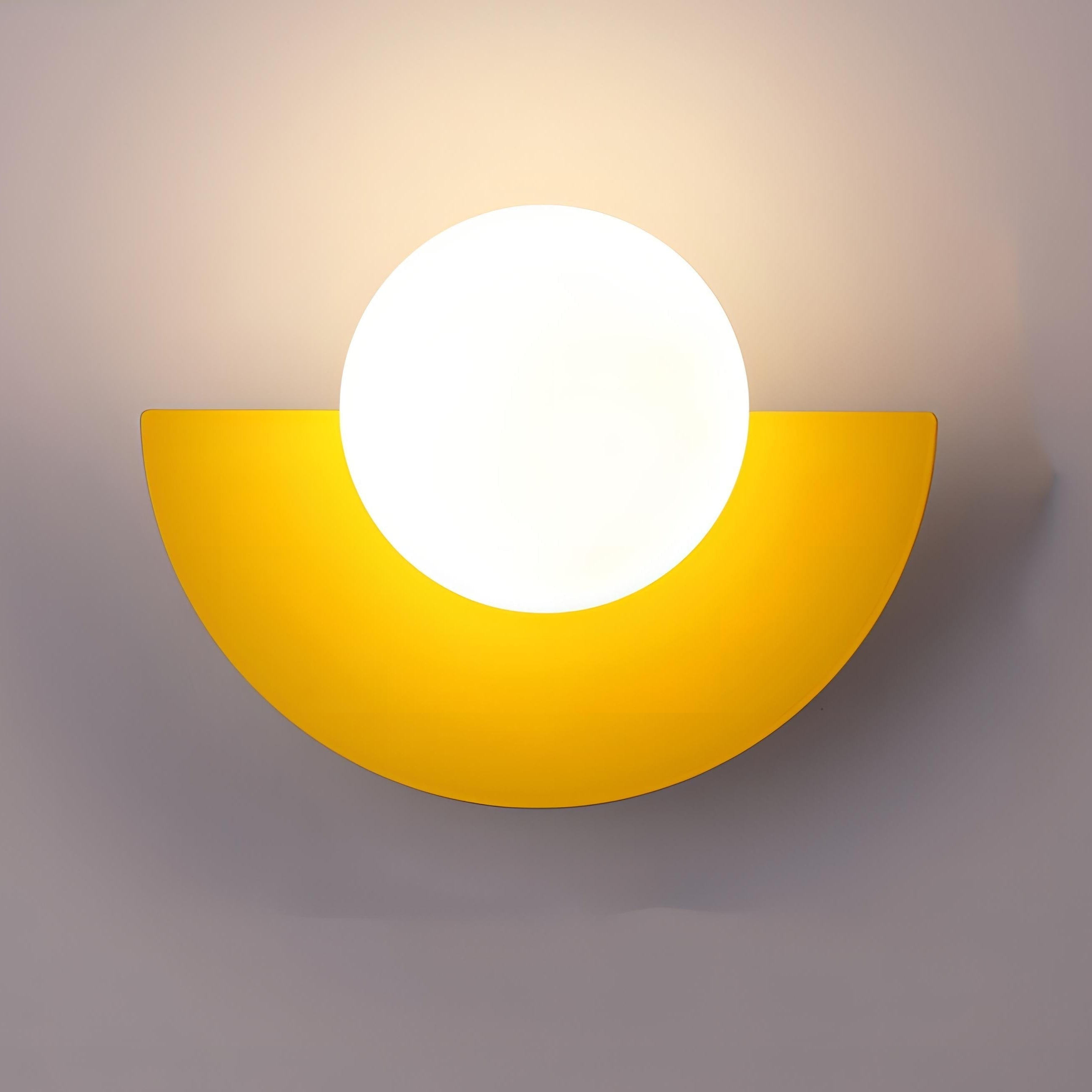 ArcHalo Semicircular Wall Lamp With Integrated LED For Indoor Use