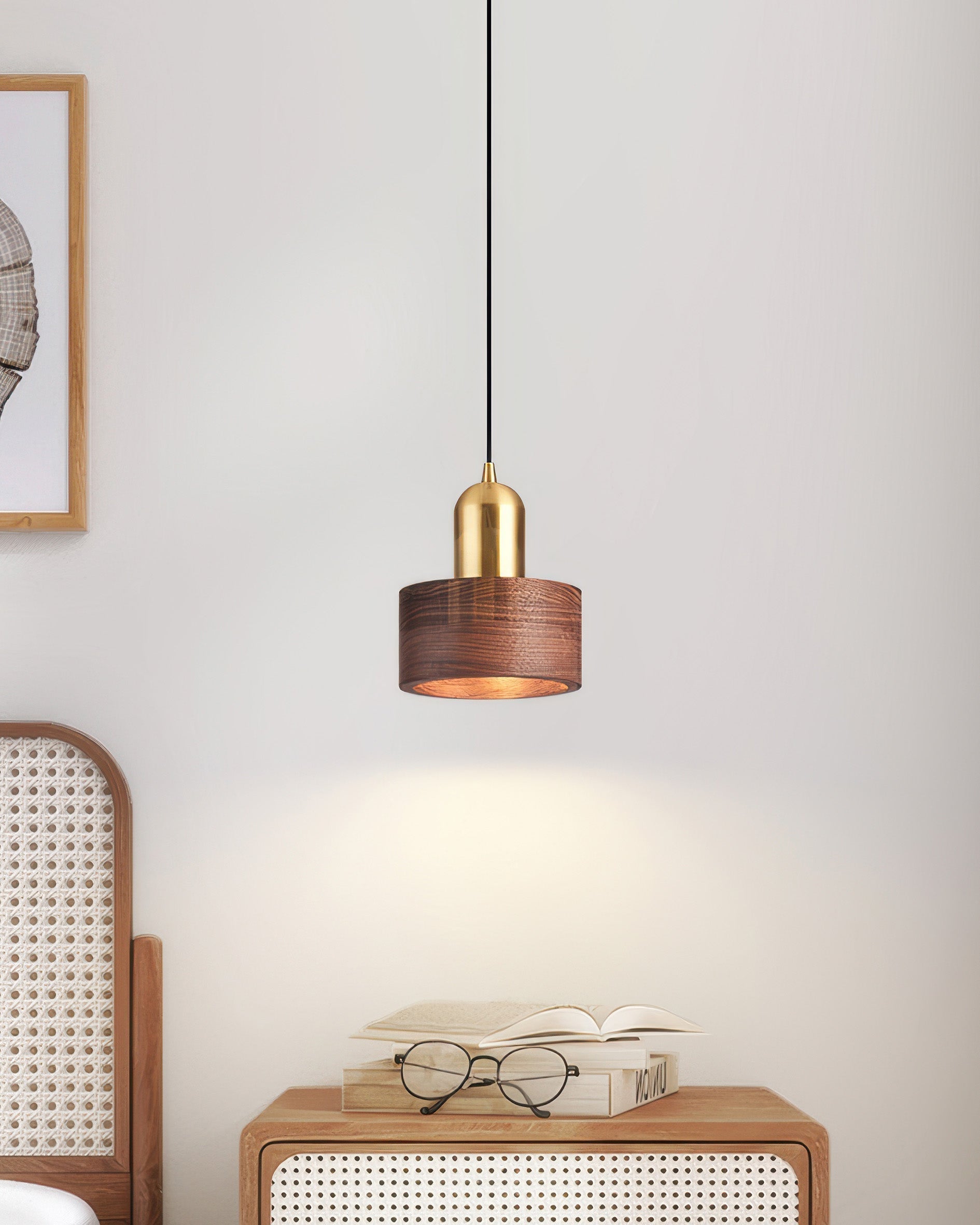 Keiko Cylinder Pendant Light Japanese Inspired Minimal Ceiling Fixture