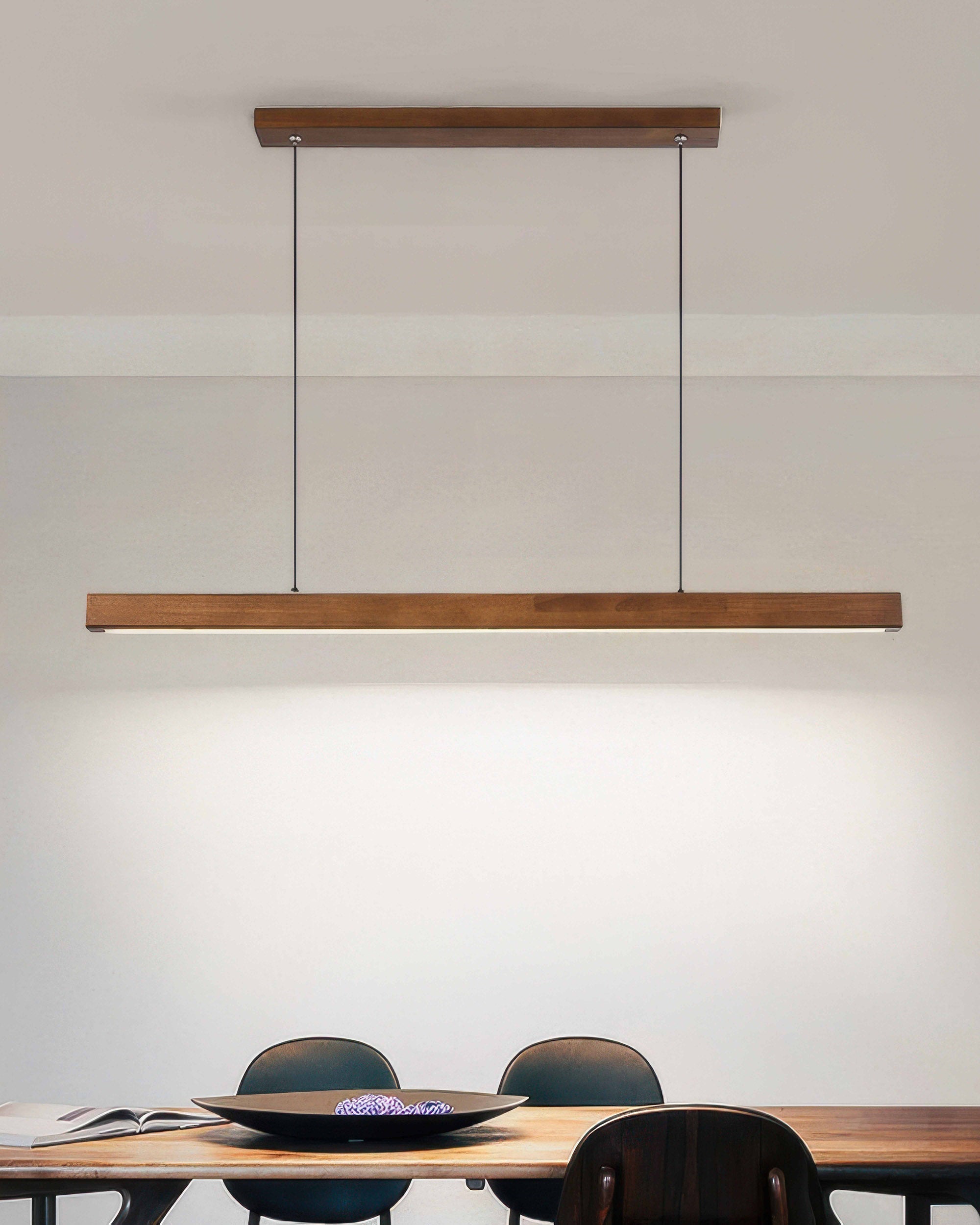 Caelum Walnut Minimalist Pendant Light | French Medieval Charm For Homes